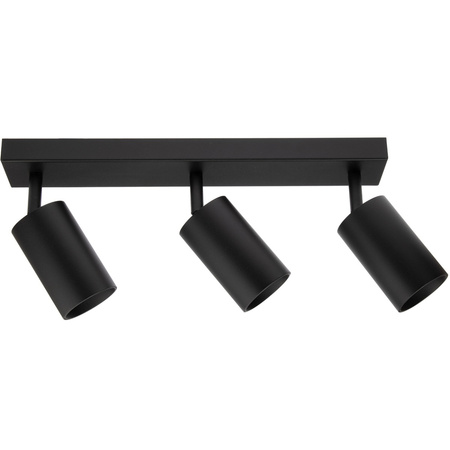 Kinkiet sufitowy 3x GU10 SPOT Lampa LED QUALIS III Czarny
