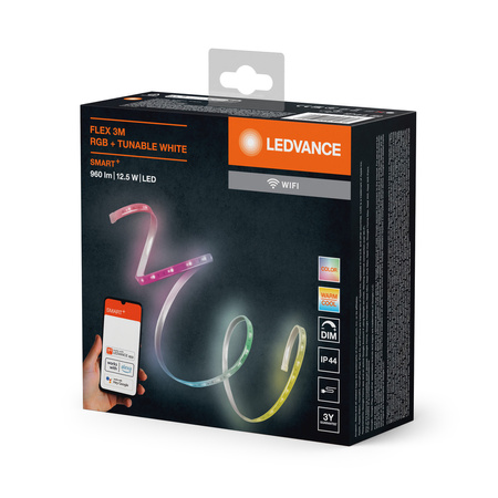 Taśma Pasek LED Zewnętrzny 12.5W 740lm RGB CCT Ściemnialna 3m SMART+ WiFi Flex Ledvance