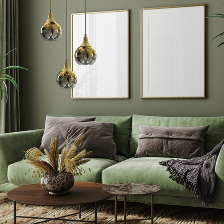 Lampa Wisząca Sufitowa MONTE Złota 3xE27 Milagro