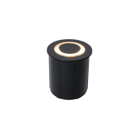 Lampa Ogrodowa Najazdowa Dogruntowa LED 3W 120lm 3000K Ciepła Czarna Wodoodporna IP65 Nowoczesna CIRCLET 8163 Nowodvorski