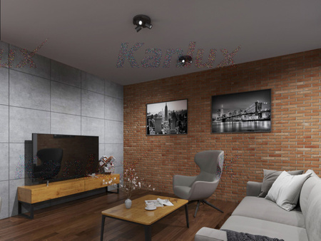 Oprawa lampa sufitowa LAURIN 3xGU10 czarna Kanlux