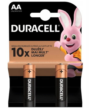 Baterie Alkaliczne Duracell Basic AA LR6 Blister 2szt