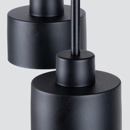 Lampa Sufitowa Plafon 3x E27 Geometryczna Czarna Nowoczesna Savar Sollux