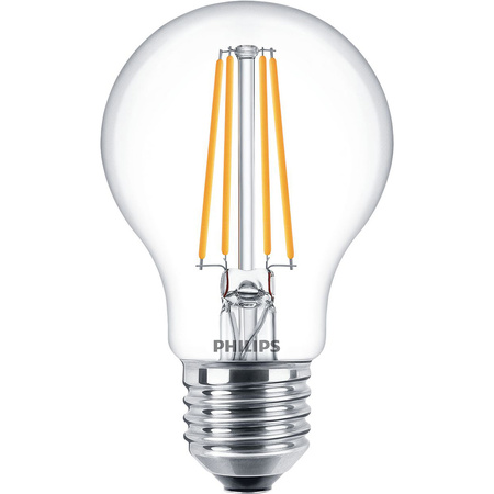 Zestaw 6x Żarówka LED E27 A60 7W = 60W 806lm 2700K Ciepła Filament PHILIPS