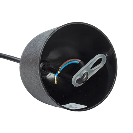 Lampa wisząca BASKET 1xE27 Geometryczny Kształt Loft Czarna Koszyk Diament MLP7214 Metal