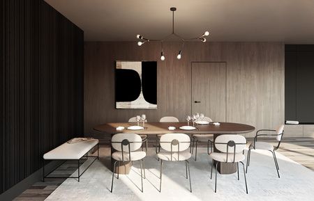 Lampa Sufitowa 6x E27 Czarna Nowoczesna TWIG 9138 Nowodvorski