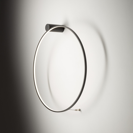 Lampa Sufitowa LED 21W 660lm 3000K Ciepła Czarna Nowoczesna CIRCOLO LED M 10815 Nowodvorski