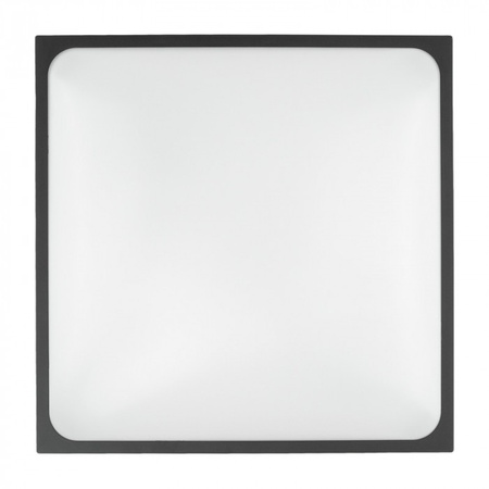 Plafon LED Lampa Sufitowa Natynkowa 2x E27 Czarna Kwadratowa Ecolight