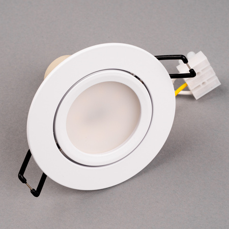 Oprawa Halogenowa Podtynkowa Okrągła Ruchoma TRIX 3w1 GU10 6W 4000K BIAŁY MAT LUMILED