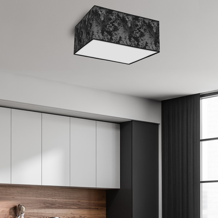 Plafon LED Lampa Sufitowa SATINO Srebrna 2xE27 Milagro