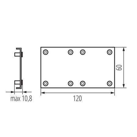 Osłona do Oprawy Liniowej do Tuby LED AMPLINE Biała KANLUX