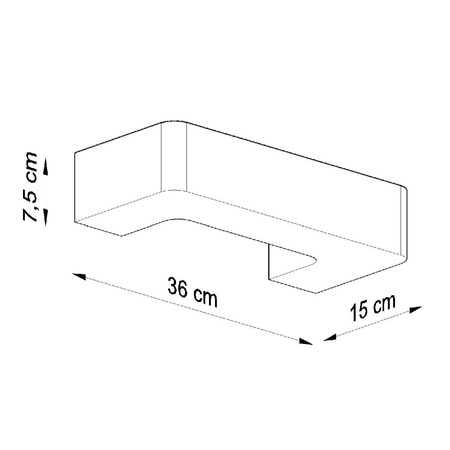 Lampa Ścienna Oprawa Natynkowa E27 Prostokątna Biała Nowoczesna Magnet Sollux