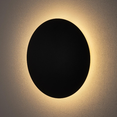 Kinkiet Ścienny Lampa Natynkowa LED 13W 160lm 3000K Ciepła Czarna RING LED L 7636 Nowodvorski