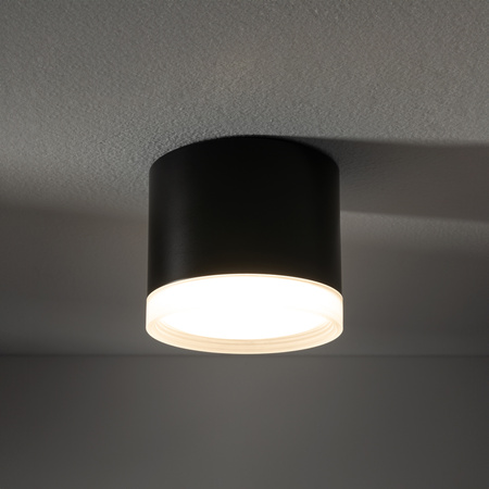 Oprawa Natynkowa Sufitowa GX53 SPOT TUBA Czarna SILBA 10477 Nowodvorski