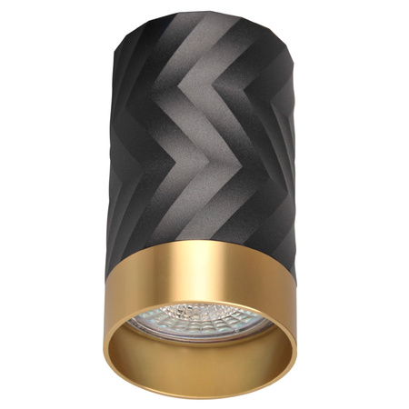 Oprawa Natynkowa Punktowa Spot GU10 Czarna Złota ARRAS Sanico Goldlux