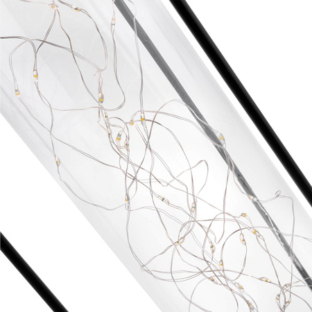 Lampa Solarna LED Zewnętrzna Ogrodowa Stojąca Wisząca Latarenka 3000K IP44 46cm Czujnik Zmierzchu