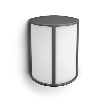 Kinkiet Ogrodowy Lampa Elewacyjna Zewnętrzna LED 6W 600lm 2700K IP44 Antracyt Stock Philips