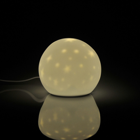 Lampka dekoracyjna nocna LED z akumulatorem Księżyc biały GOLDLUX (Polux)