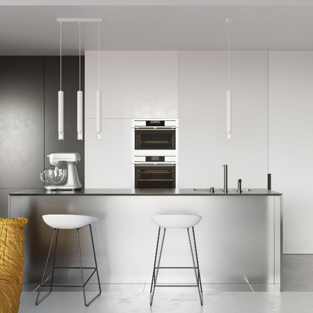 Lampa Sufitowa Oprawa Natynkowa SPOT TUBA G9 Wisząca Zwis Tubularna Biała Nowoczesna Wezyr Sollux