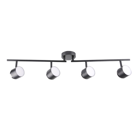 Lampa Listwa LED Oprawa Sufitowo-Ścienna 16,8W KUBIK 4 Czarny 3000K GOLDLUX (Polux)