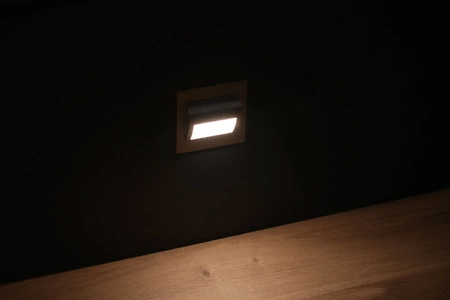 Oprawa schodowa CCT Lampka DECORUS 9 LED 1,2W Satyna ProVero Ciepła + Zimna