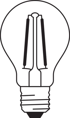 Żarówka LED P45 E27 A60 6.5W = 60W 806lm 4000K Neutralna 200° Filament Ściemnialna Osram