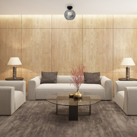 Lampa Sufitowa SOFIA SMOKED 1xE27 Milagro