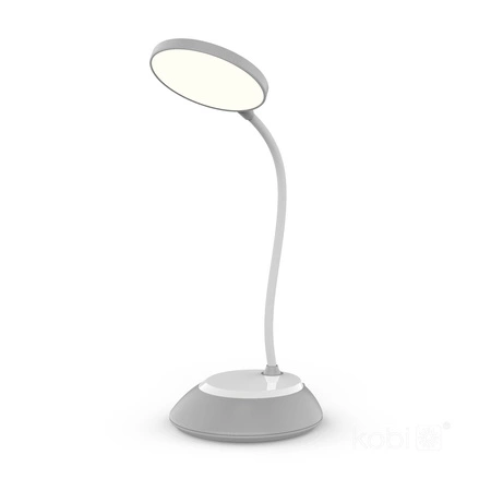 Lampka Biurkowa Stołowa LED 5W 200lm CCT 270° Akumulatorowa Szara Visua Kobi