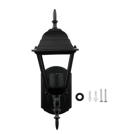 Lampa Ogrodowa Elewacyjna Kinkiet E27 Mała Czarny mat VT-760 V-TAC