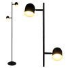 Lampa podłogowa 7W 2x LED RAWI czarna 3000K GOLDLUX (Polux)