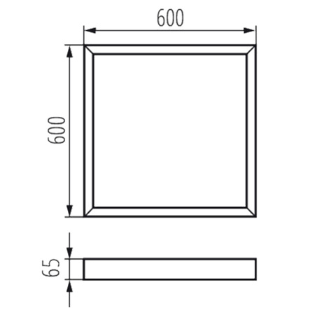 Ramka Natynkowa do Panelu LED ADTR S-H 60 x 60 cm KANLUX