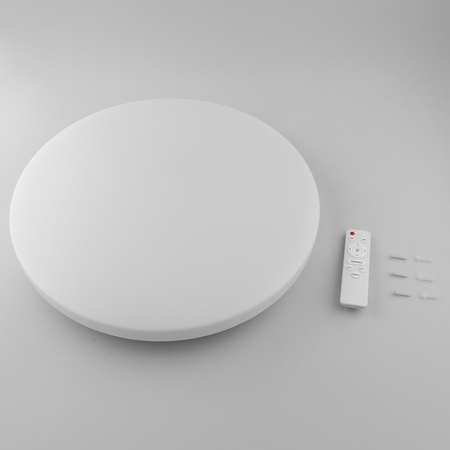 Plafon LED Lampa Sufitowa Natynkowa SALUS2 72W IP44 CCT Biały Okrągły 50cm + PILOT LUMILED