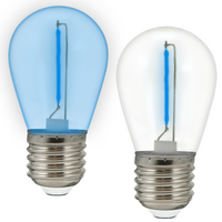 Żarówka LED E27 FILAMENT 0,3W Niebieska do Girlandy PARTY GOLDLUX (Polux) ZESTAW 2 SZT.