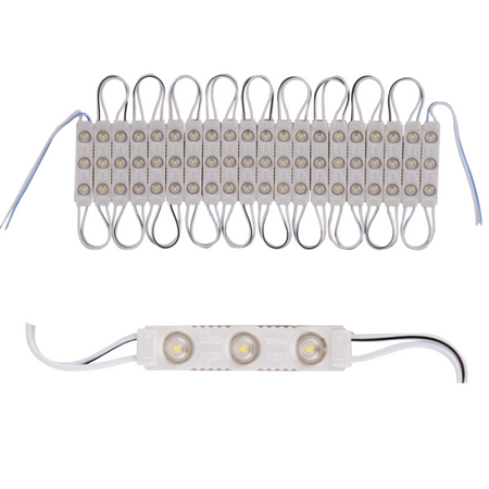 Moduł LED Blister 20 Sztuk 12V 1,3W 130lm 6500K Zimny IP44 Ściemnialny Sanico Goldlux