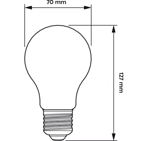 Żarówka LED A70 E27 7,3W = 100W 1535lm 4000K Zimna 360° Filament PHILIPS ULTRA EFFICIENT