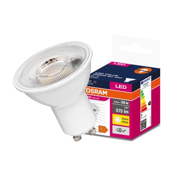 Żarówka LED GU10 6,9W = 50W 575lm 3000K Ciepła 120° OSRAM Value