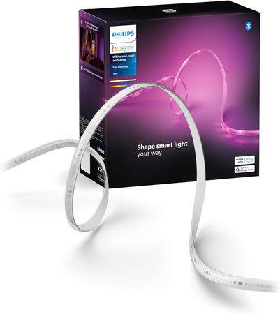 Taśma LED Pasek 10m 20W 1700lm IP20 White and Color Ambiance RGB + TW Biała Inteligentna SMART Zigbee Bluetooth Solo Philips HUE