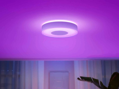 Plafon LED Lampa Sufitowa Natynkowa 33.5W 2350lm IP20 White and Color Ambiance RGB + TW Biała 38cm Inteligentna SMART Zigbee Bluetooth Infuse Philips HUE
