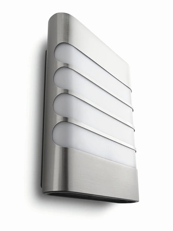 Kinkiet Ogrodowy Lampa Elewacyjna Zewnętrzna LED 3W 270lm 2700K IP44 Srebrna Raccoon Philips