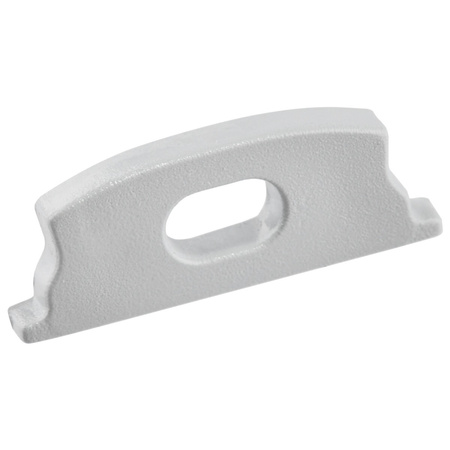 Profil Aluminiowy do LED KM34 Srebrny Natynkowy 2m + Przesłona mleczna + Zaślepki