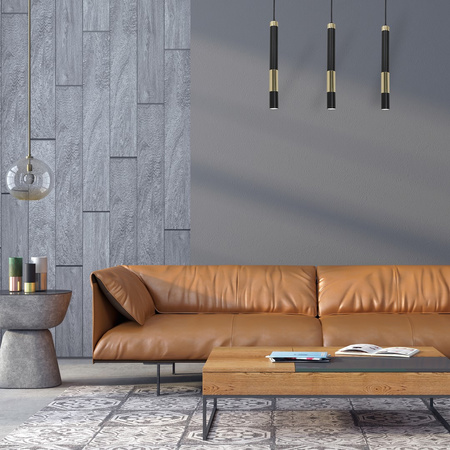 Lampa wisząca czarno-złota MiLAGRO DALLAS + 3xGU10 3W LED
