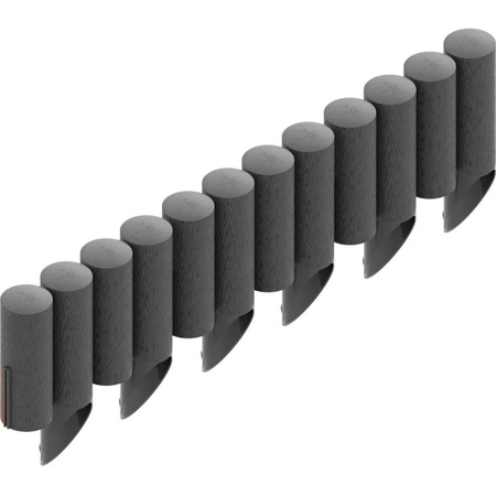 Palisada Ogrodowa Płotek Border Obrzeże Trawnikowe 4 ECO Grafit 2,4m Mocne Mrozoodporne CELLFAST