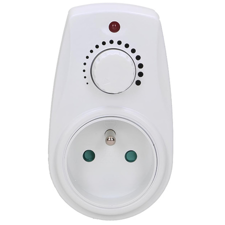 Ściemniacz z Gniazdem Sieciowym i Uziemieniem 280W Regulator Obrotów Mocy OR-AE-13114 ORNO