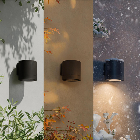 Kinkiet Ogrodowy Lampa Zewnętrzna Elewacyjna LED GU10 IP44 Czarna Fylx Philips