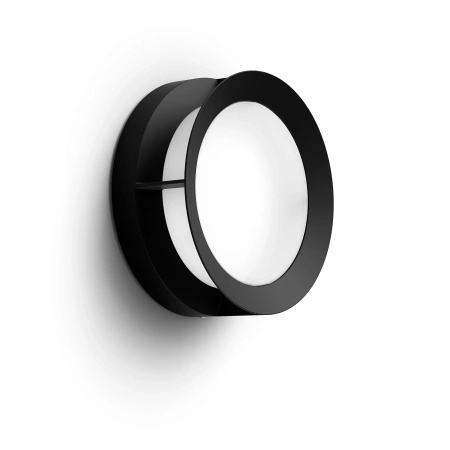 Kinkiet Ogrodowy Lampa Elewacyjna Zewnętrzna LED 12W 1200lm 2700K IP44 Czarna Actea Philips