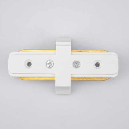 Łącznik Prosty Biały do Listew Szynowych Jednofazowych Szynoprzewodów LUMILED