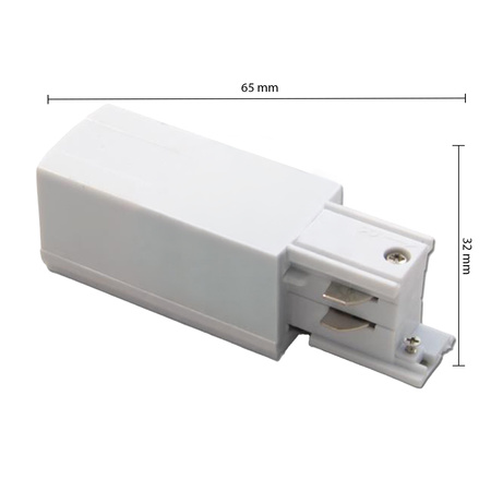 Zasilanie Końcowe Trójfazowe do Szynoprzewodów Białe