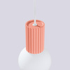 Lampa Wisząca Zwis G9 Okrągła Pomarańczowa Nowoczesna Matowa Halo Sollux