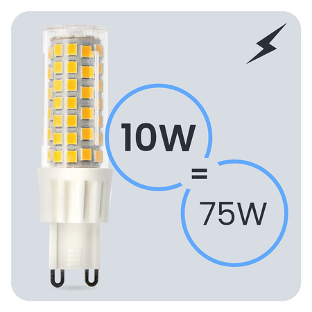 Żarówka LED G9 Kapsułka 10W = 75W 970lm 4000K Neutralna 360° LUMILED