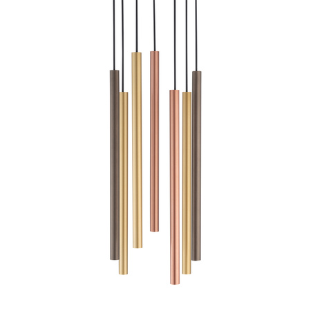 Lampa Sufitowa Wisząca 7x G9 Złota Nowoczesna LASER 490 10704 Nowodvorski